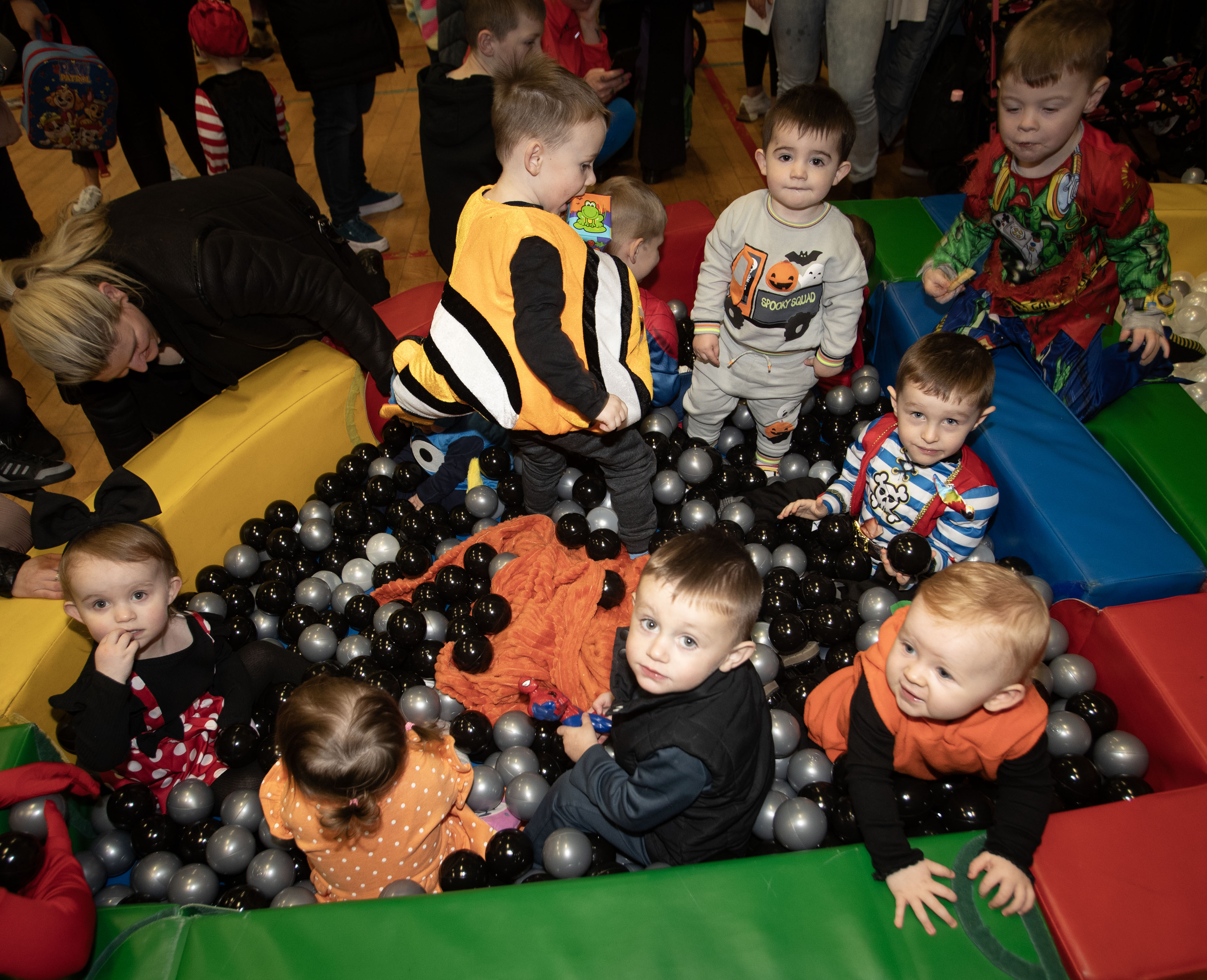 kids at halloween family fun day